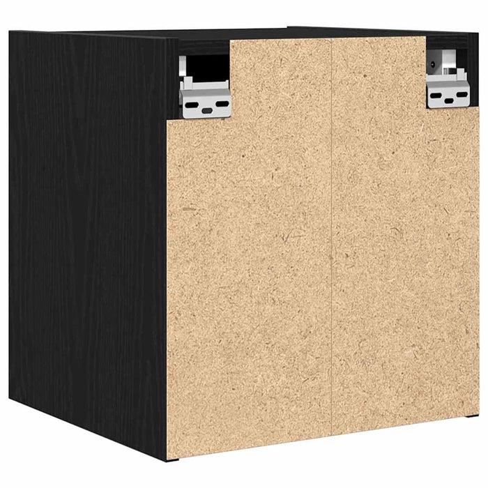 Noptiere montate pe perete 2 buc Negru 38x34x40 cm - WALTI WALTI