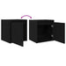 Noptiere montate pe perete 2 buc Negru 38x34x40 cm - WALTI WALTI