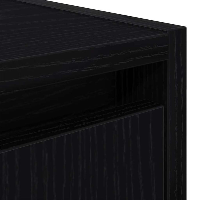 Noptiere montate pe perete 2 buc Negru 38x34x40 cm - WALTI WALTI
