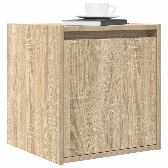 Noptiere montate pe perete 2 buc Stejar Sonoma 38x34x40 cm WALTI