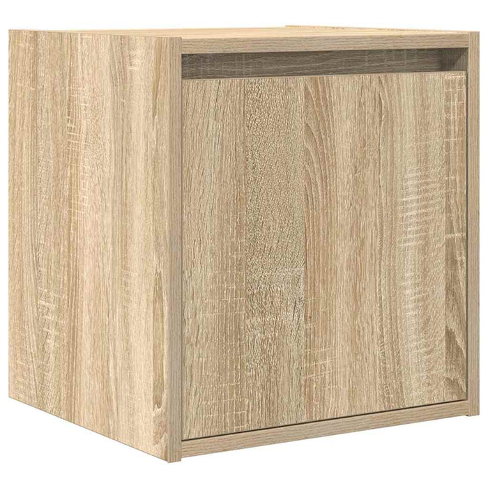 Noptiere montate pe perete 2 buc Stejar Sonoma 38x34x40 cm WALTI