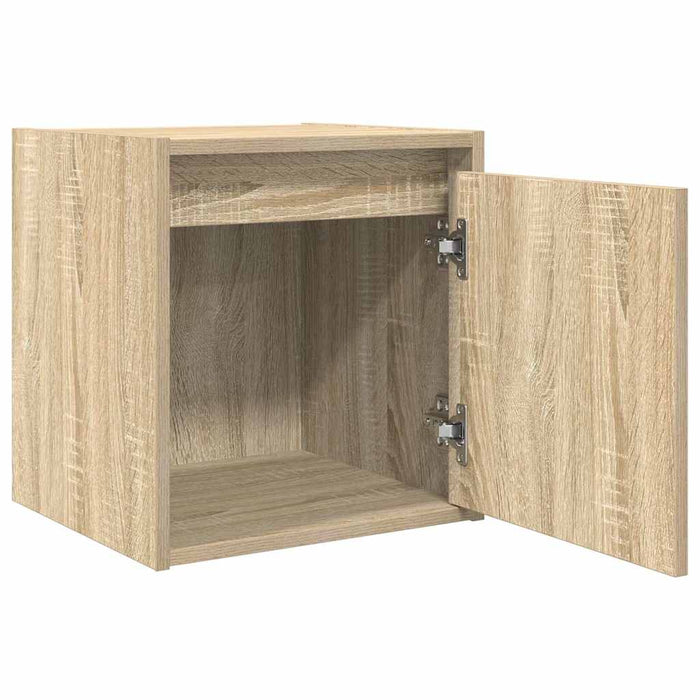 Noptiere montate pe perete 2 buc Stejar Sonoma 38x34x40 cm WALTI