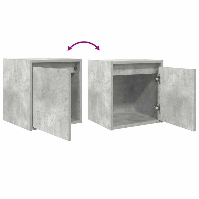 Noptiera de perete gri beton 38x34x40 cm - WALTI WALTI