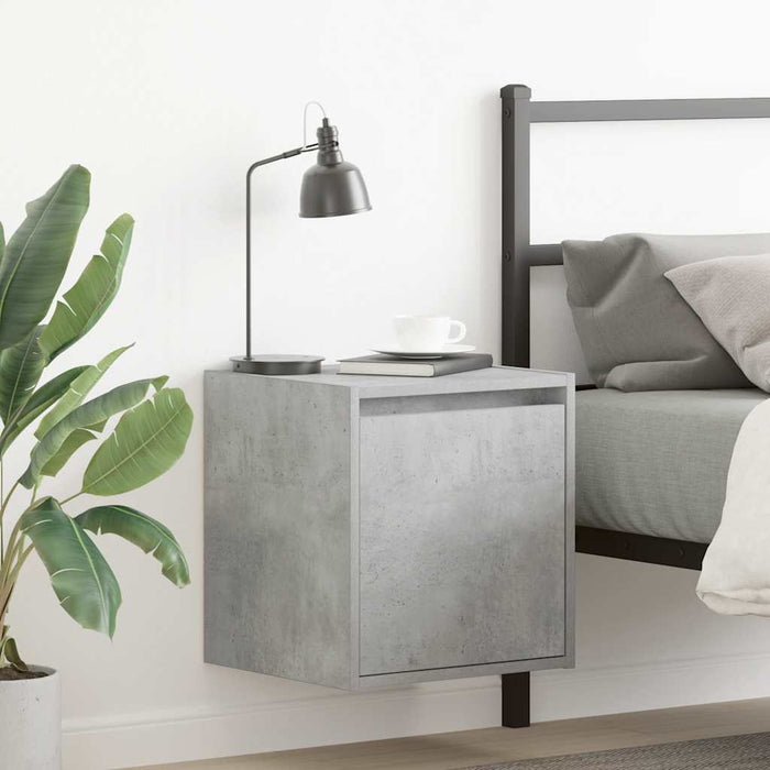 Noptiera de perete gri beton 38x34x40 cm - WALTI WALTI