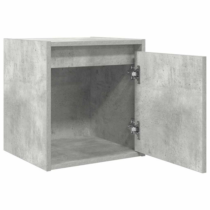 Noptiere montate pe perete 2 buc Beton Gri 38x34x40 cm - WALTI WALTI
