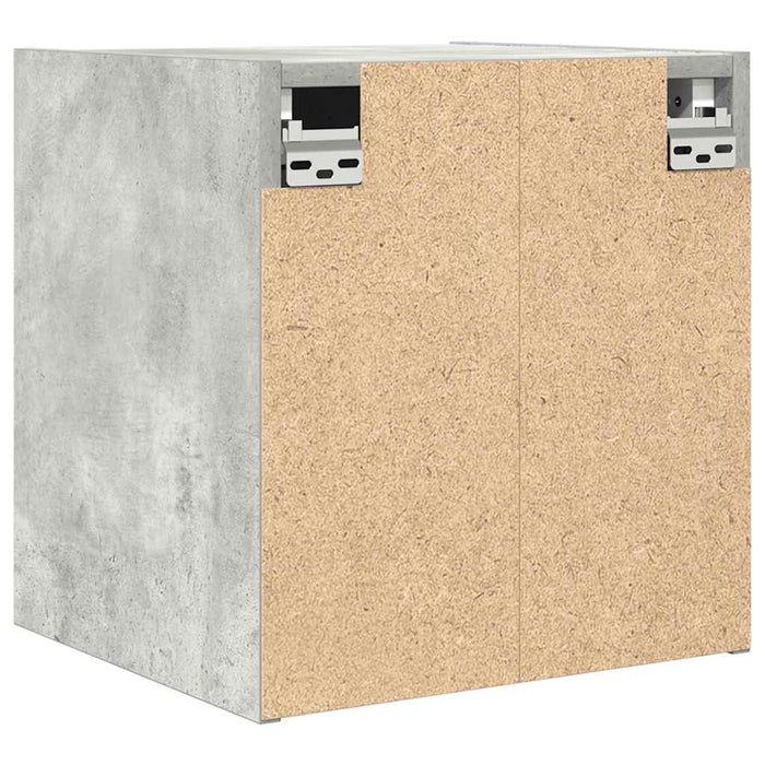Noptiere montate pe perete 2 buc Beton Gri 38x34x40 cm - WALTI WALTI