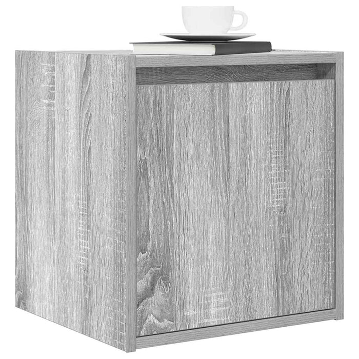 Noptiera montata pe perete gri Sonoma 38x34x40 cm - WALTI WALTI