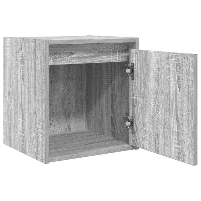 Noptiera montata pe perete gri Sonoma 38x34x40 cm - WALTI WALTI
