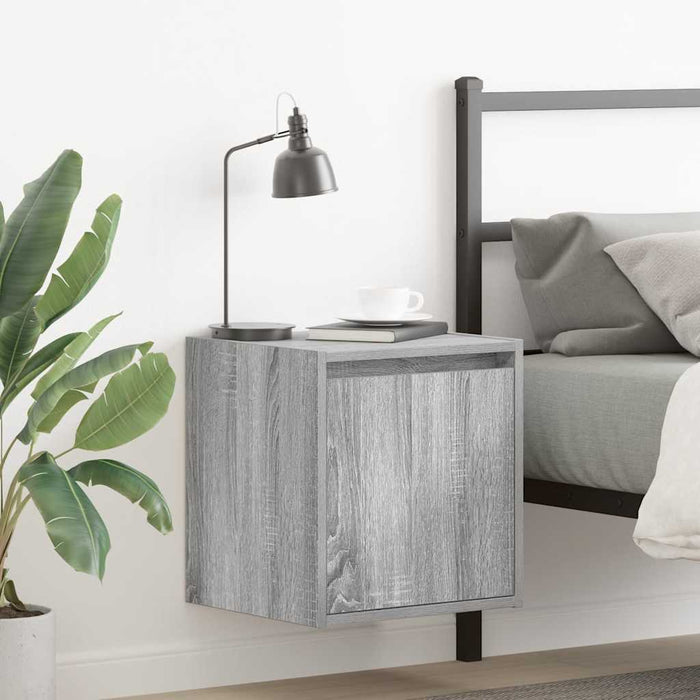 Noptiera montata pe perete gri Sonoma 38x34x40 cm - WALTI WALTI