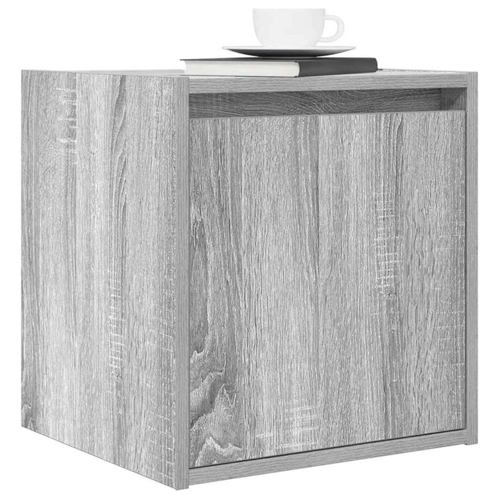 Noptiere montate pe perete 2 buc Gri Sonoma 38x34x40 cm - WALTI WALTI