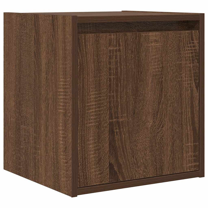 Noptiere montate pe perete 2 buc Stejar maro 38x34x40 cm WALTI
