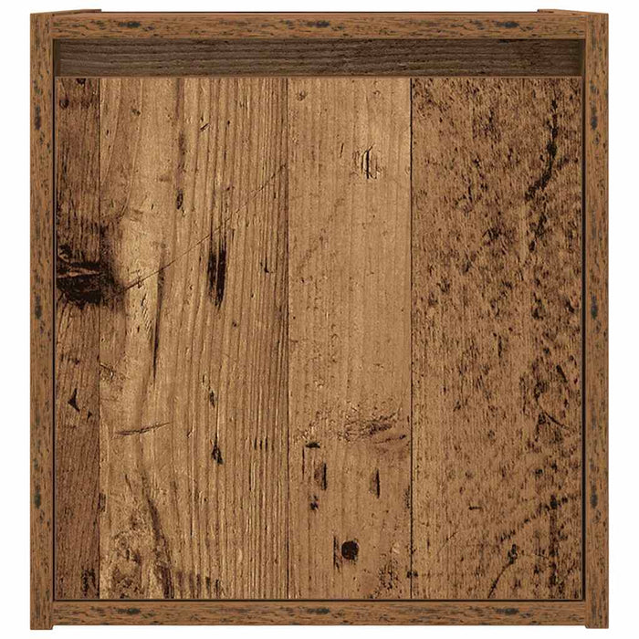 Noptiera montata pe perete lemn vechi 38x34x40 cm - WALTI WALTI