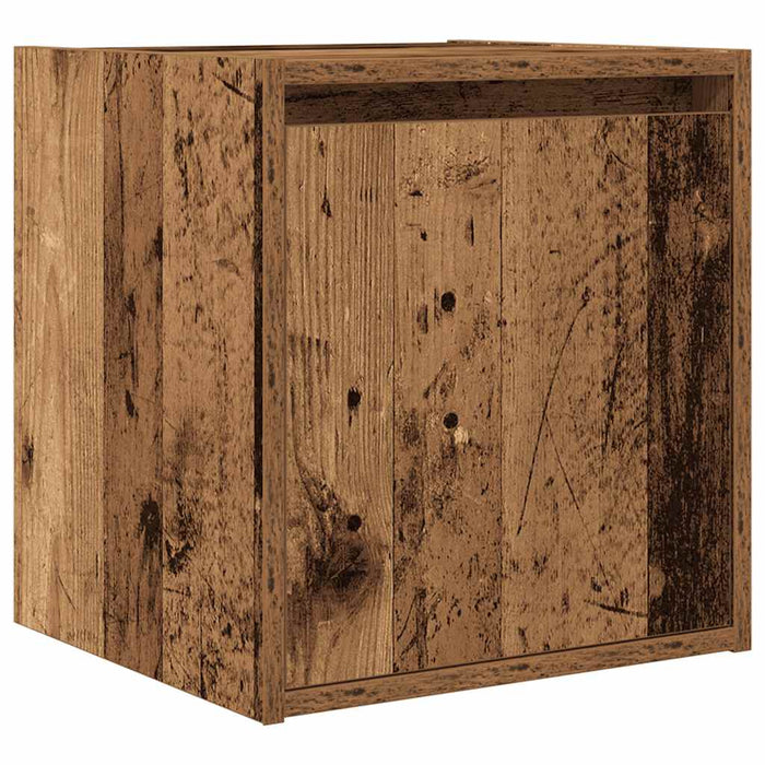 Noptiere montate pe perete 2 buc Lemn vechi 38x34x40 cm - WALTI WALTI