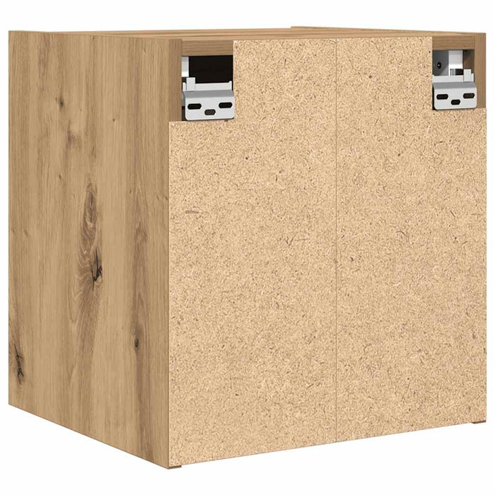 Noptiere montate pe perete 2 buc Stejar Artisan 38x34x40 cm WALTI