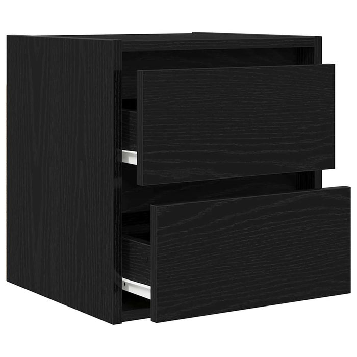 Noptiera montata pe perete Stejar negru 38x34x40 cm - WALTI WALTI