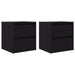 Noptiere de perete 2 buc Stejar negru 38x34x40 cm - WALTI WALTI