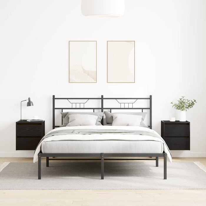 Noptiere de perete 2 buc Stejar negru 38x34x40 cm - WALTI WALTI