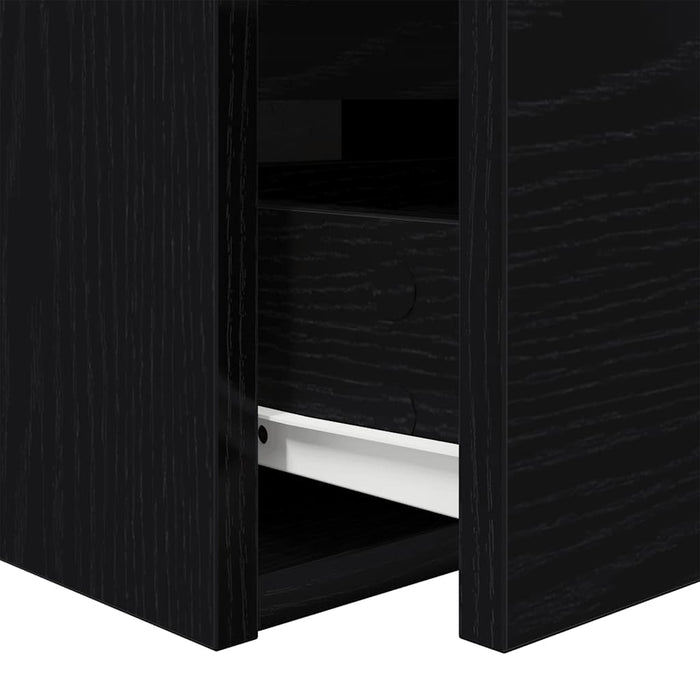 Noptiere de perete 2 buc Stejar negru 38x34x40 cm - WALTI WALTI