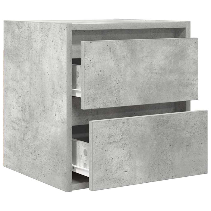 Noptiera de perete gri beton 38x34x40 cm - WALTI WALTI