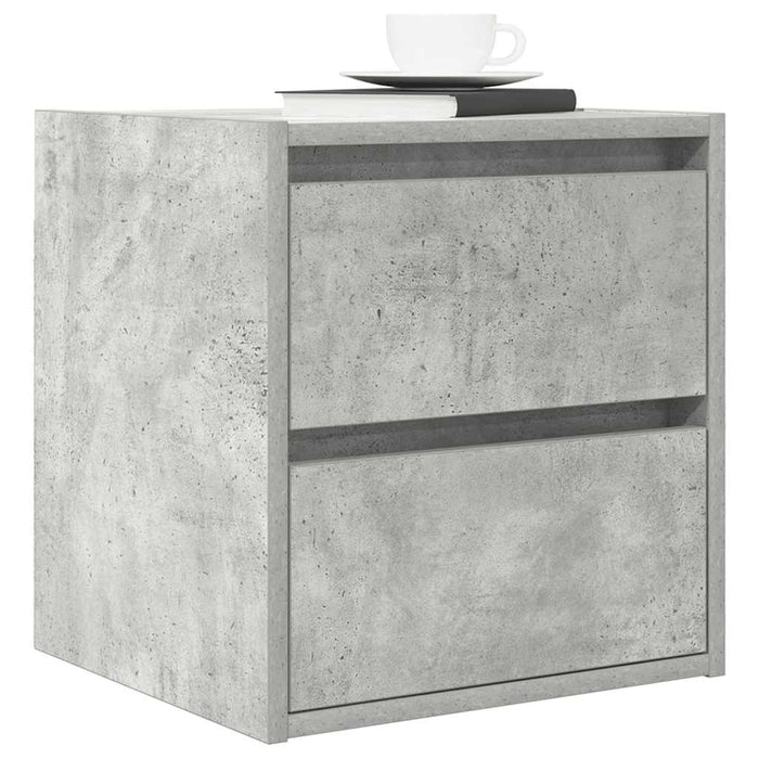 Noptiere montate pe perete 2 buc Beton Gri 38x34x40 cm - WALTI WALTI