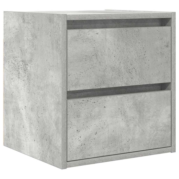 Noptiere montate pe perete 2 buc Beton Gri 38x34x40 cm - WALTI WALTI