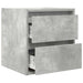 Noptiere montate pe perete 2 buc Beton Gri 38x34x40 cm - WALTI WALTI