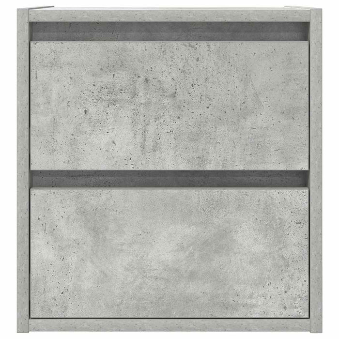 Noptiere montate pe perete 2 buc Beton Gri 38x34x40 cm - WALTI WALTI