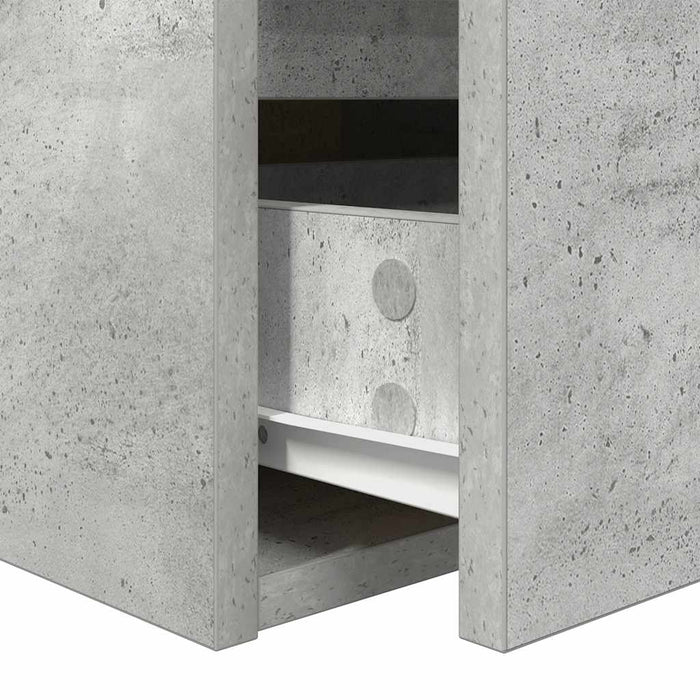 Noptiere montate pe perete 2 buc Beton Gri 38x34x40 cm - WALTI WALTI