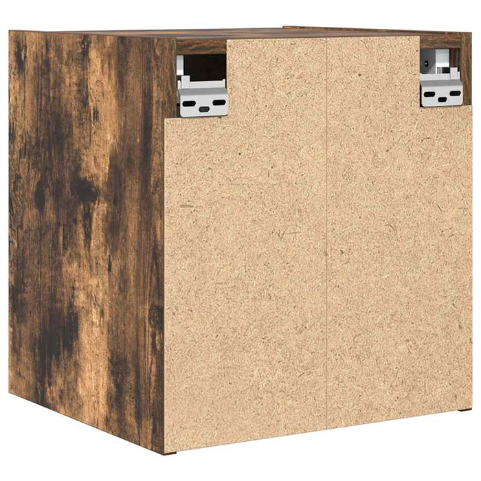 Noptiera montata pe perete din stejar afumat 38x34x40 cm - WALTI WALTI