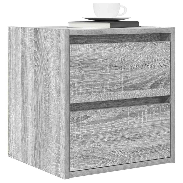 Noptiera montata pe perete gri Sonoma 38x34x40 cm - WALTI WALTI