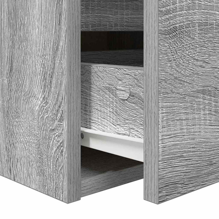 Noptiera montata pe perete gri Sonoma 38x34x40 cm - WALTI WALTI
