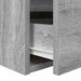 Noptiera montata pe perete gri Sonoma 38x34x40 cm - WALTI WALTI
