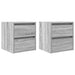 Noptiere montate pe perete 2 buc Gri Sonoma 38x34x40 cm - WALTI WALTI