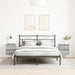 Noptiere montate pe perete 2 buc Gri Sonoma 38x34x40 cm - WALTI WALTI