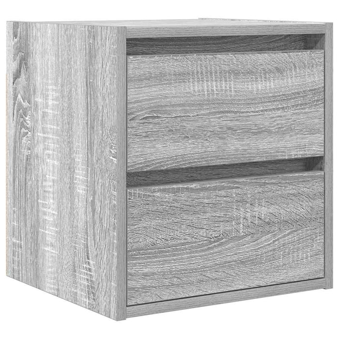 Noptiere montate pe perete 2 buc Gri Sonoma 38x34x40 cm - WALTI WALTI