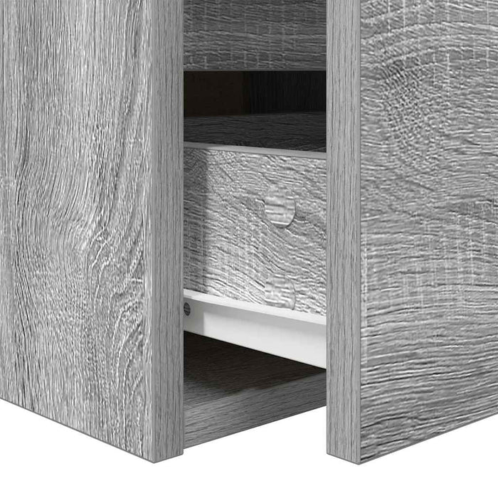 Noptiere montate pe perete 2 buc Gri Sonoma 38x34x40 cm - WALTI WALTI