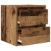 Noptiera montata pe perete lemn vechi 38x34x40 cm - WALTI WALTI