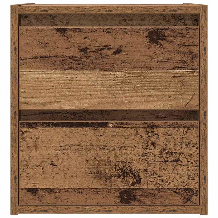 Noptiera montata pe perete lemn vechi 38x34x40 cm - WALTI WALTI