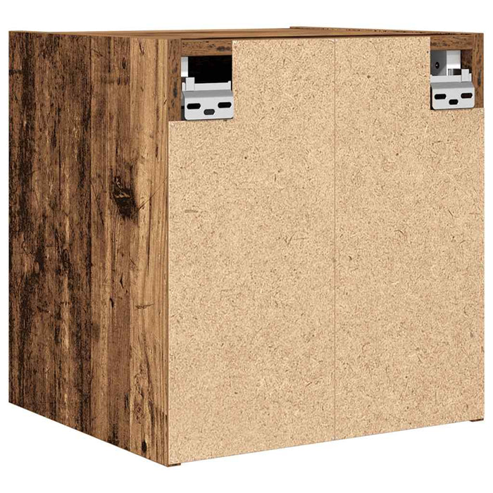 Noptiere montate pe perete 2 buc Lemn vechi 38x34x40 cm - WALTI WALTI