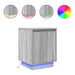 Noptiera cu lumini LED Gri Sonoma 38x34x50 cm - WALTI WALTI