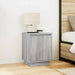Noptiera cu lumini LED Gri Sonoma 38x34x50 cm - WALTI WALTI