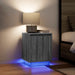 Noptiera cu lumini LED Gri Sonoma 38x34x50 cm - WALTI WALTI