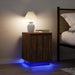 Noptiera cu lumini LED Stejar maro 38x34x50 cm - WALTI WALTI