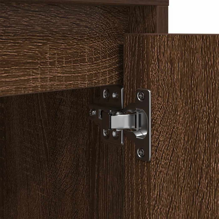 Noptiera cu lumini LED Stejar maro 38x34x50 cm - WALTI WALTI