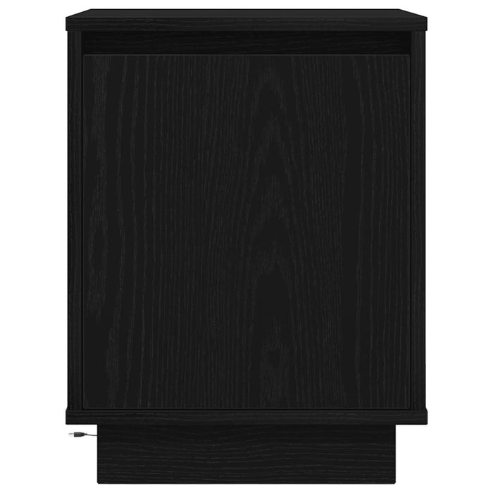 Noptiera cu lumini LED Negru 38x34x50 cm WALTI