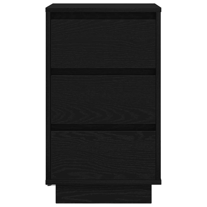 Noptiera cu lumini LED Negru 38x34x65 cm WALTI