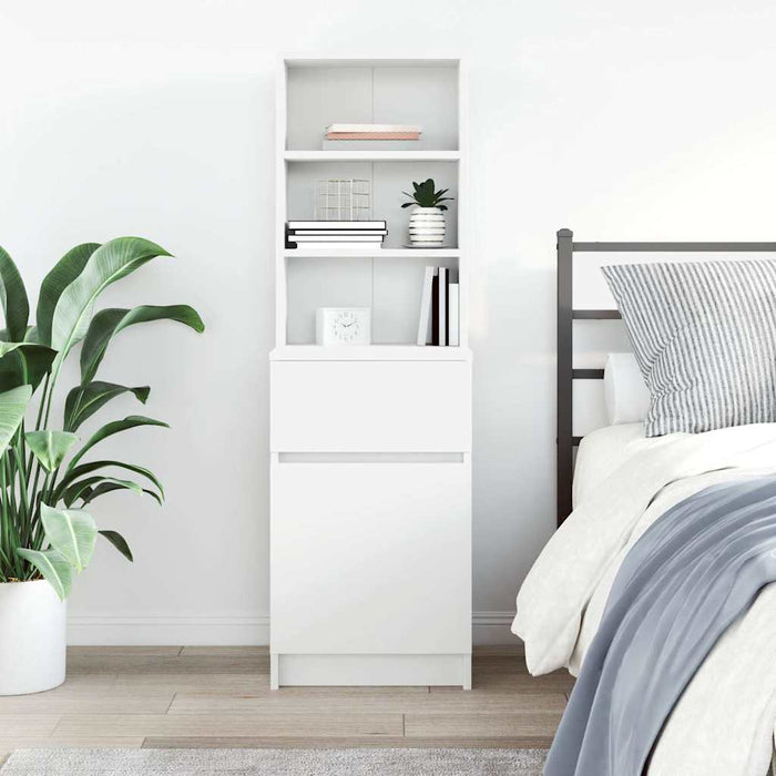 Noptiera alb 39x35x125 cm lemn prelucrat - WALTI WALTI