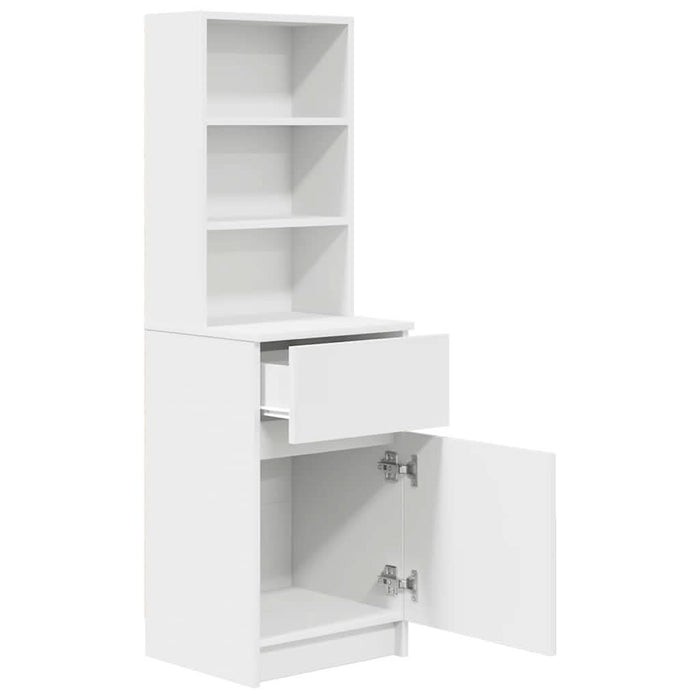 Noptiera alb 39x35x125 cm lemn prelucrat - WALTI WALTI