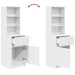 Noptiera alb 39x35x125 cm lemn prelucrat - WALTI WALTI