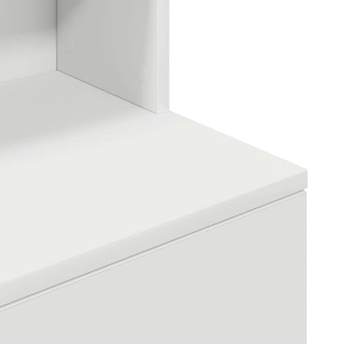 Noptiera alb 39x35x125 cm lemn prelucrat - WALTI WALTI